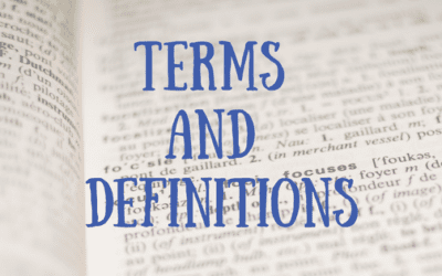 Terms and Definitions – Updated!